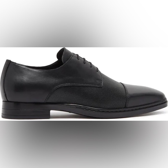 KARL LAGERFELD PARIS - Leather Cap Toe Derby - Picture 2 of 6